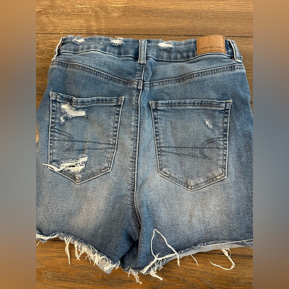 American Eagle Super Stretch Curvy Hi-Rise Shortie Shorts Size 6 - Picture 3 of 6